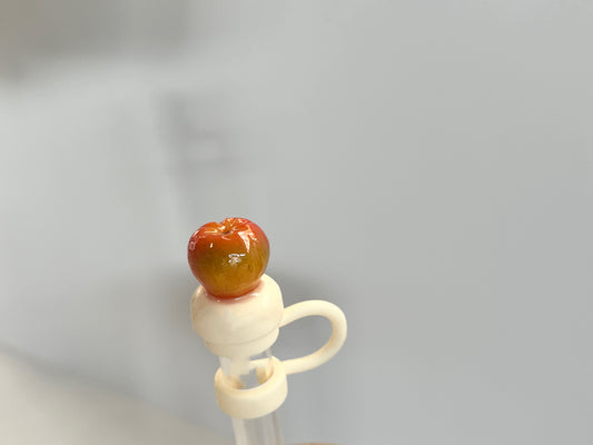 APPLE STRAW TOPPERS 🍎