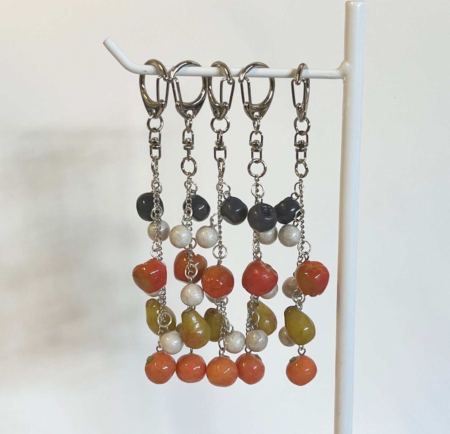 FRUIT SALAD KEYCHAINS 🍊🍎🍐